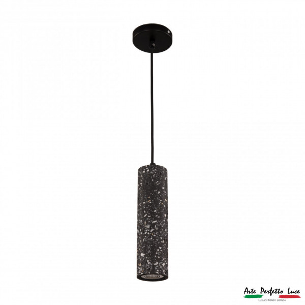 Подвесной светильник из цемента 3301.7162/70-250 Black/Marble