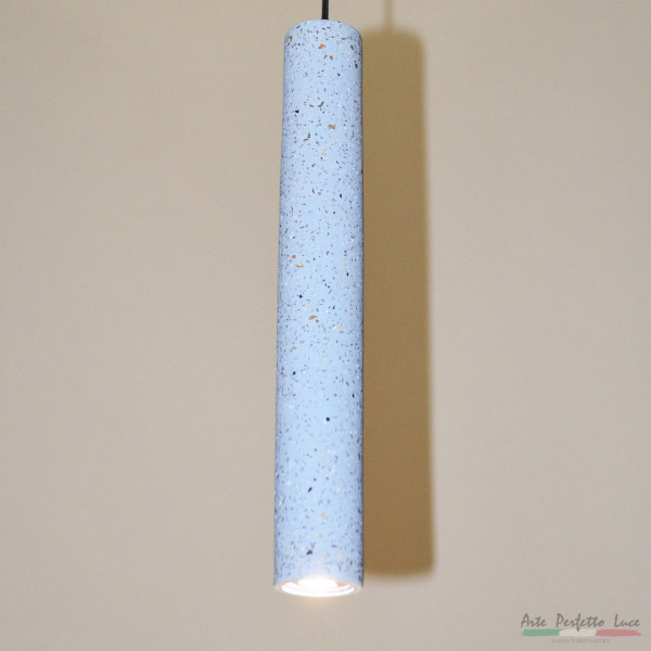 Подвесной светильник из цемента 3301.7162/70-500 Blue/Marble