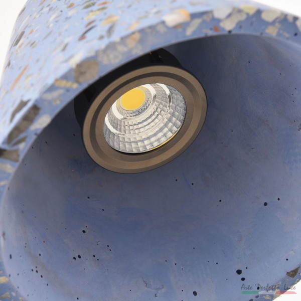 Подвесной светильник из цемента 3301.7180/150-110 Blue/Marble