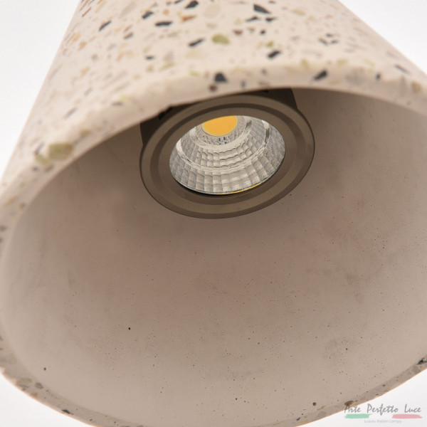 Подвесной светильник из цемента 3301.7180/150-110 White/Marble