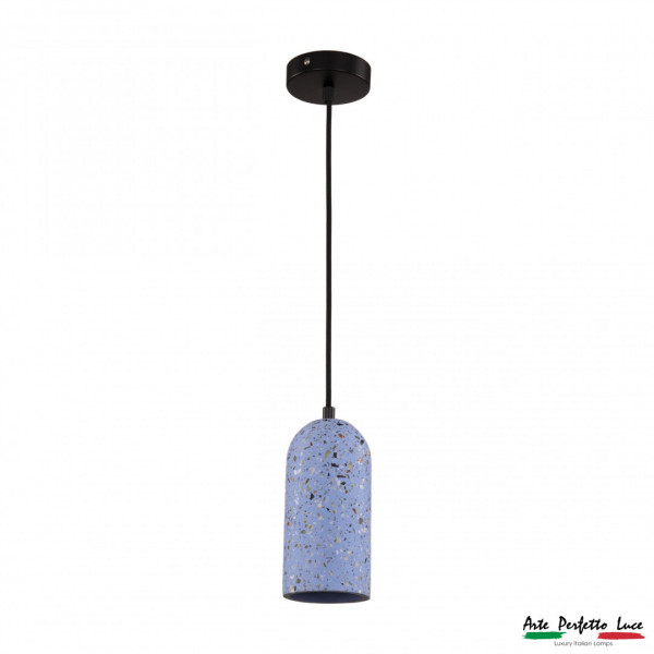 Подвесной светильник из цемента 3301.7094/80-175 Blue/Marble